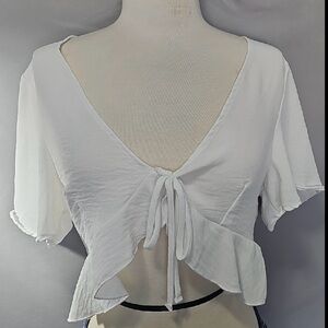 Windsor White Crop Top